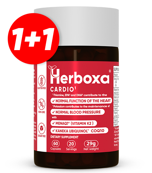 II Herboxa Cardio: aumenta il flusso sanguigno e riduce la pressione alta in modo naturale